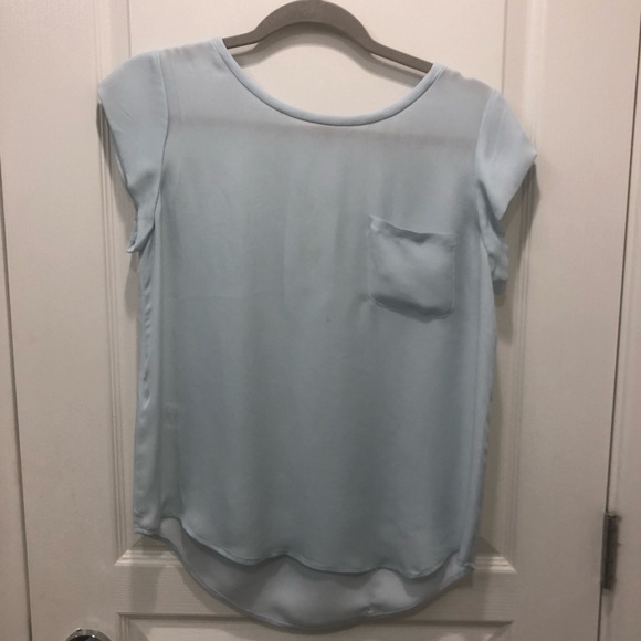 Beautiful blue Joie silk tee - Picture 2 of 4